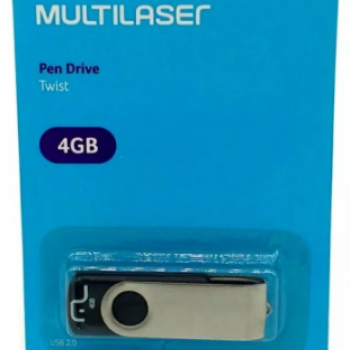 imagem Pen Drive Multilaser Twist Original 10 Anos De Garantia nas capacidade entre 4GB, 8GB, 16GB, 32BG e 64Giga Bytes. 