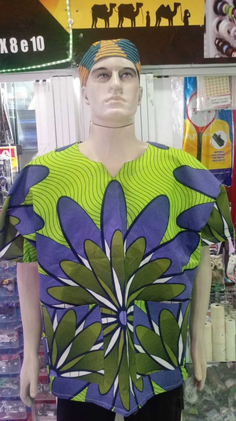 imagem Blusas Africana (tecido origina) Angola