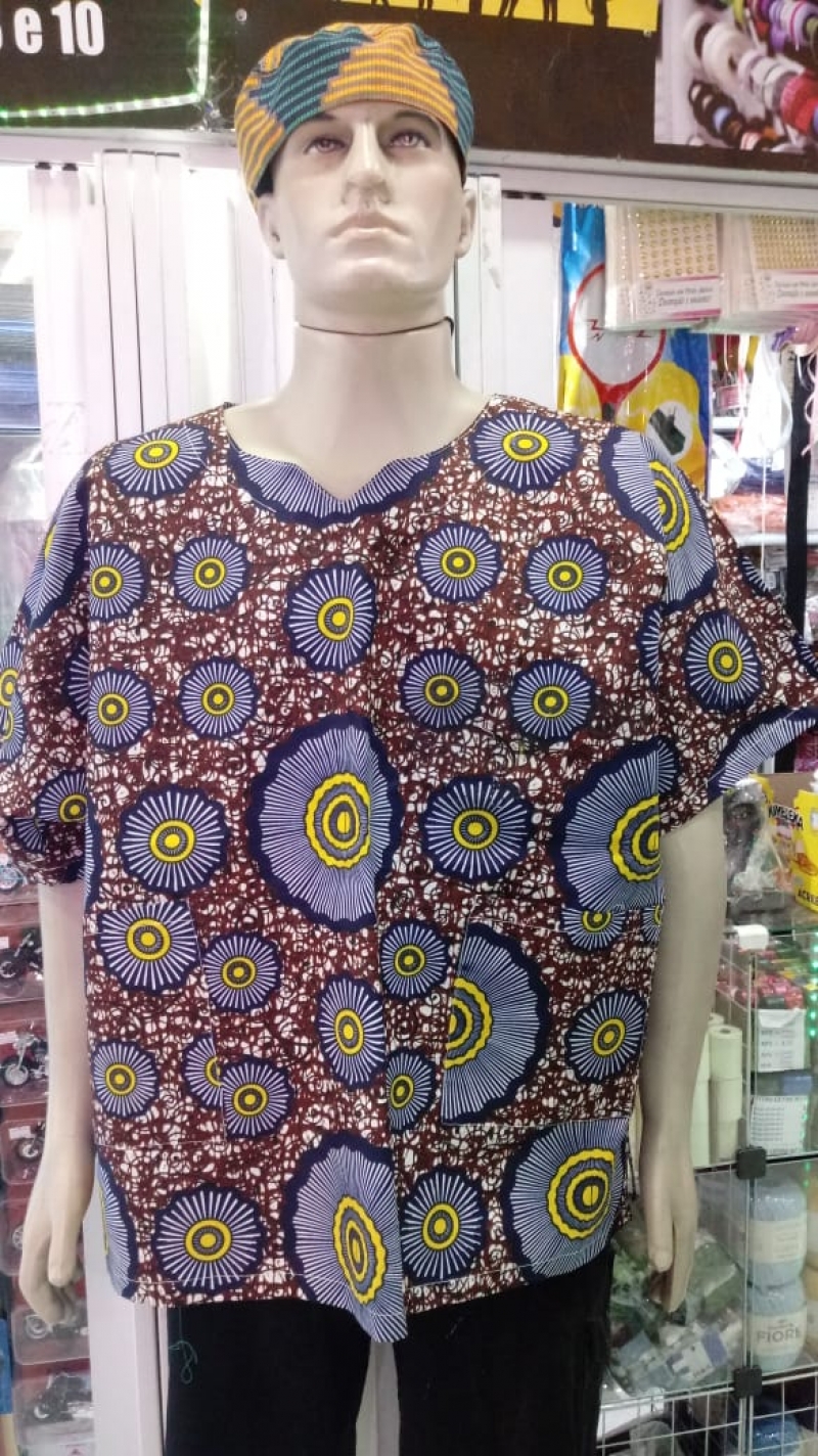 imagem Blusas Africana (tecido origina) Angola