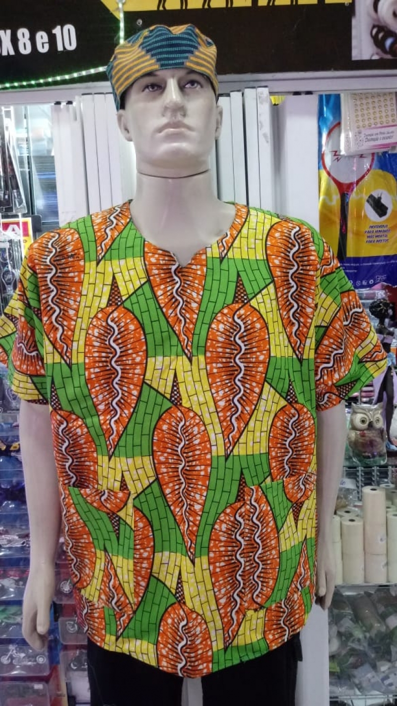 imagem Blusas Africana (tecido origina) Angola