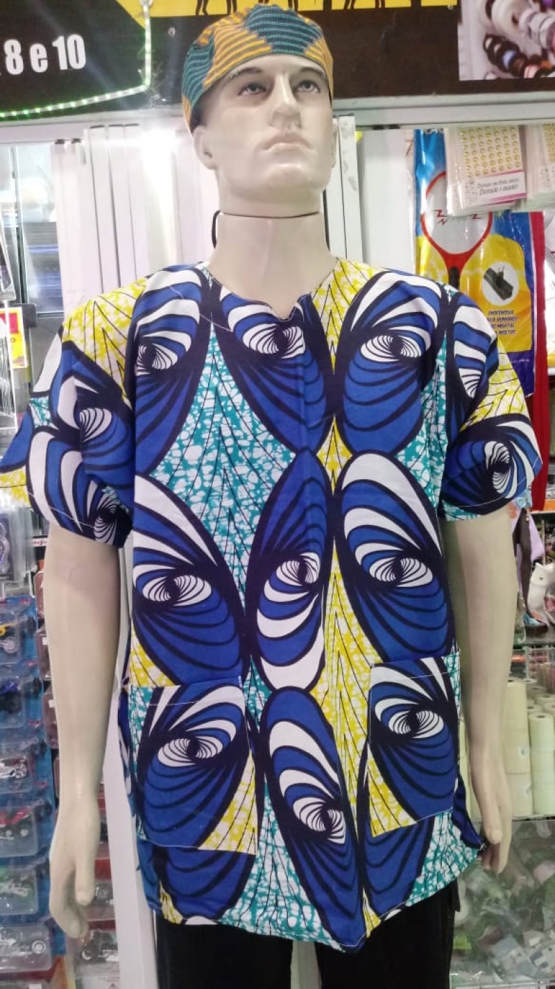 imagem Blusas Africana (tecido origina) Angola