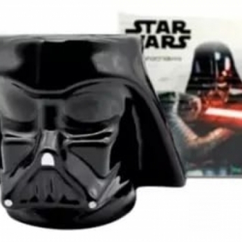 imagem Caneca Formato 3d Darth Vader Star Wars Galaxia 500ml