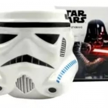 imagem Caneca Formato 3d Stormtrooper Star Wars Galaxia 500ml