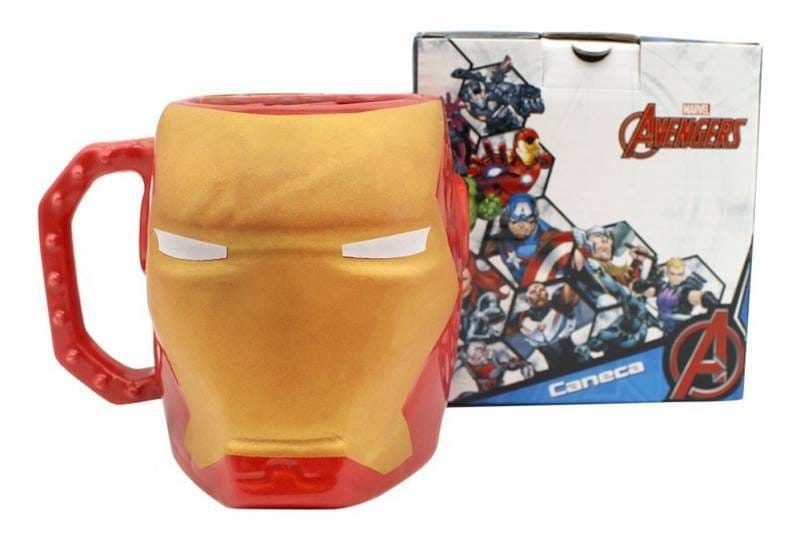 imagem Caneca 3D, 400 ml  Homem de Ferro 