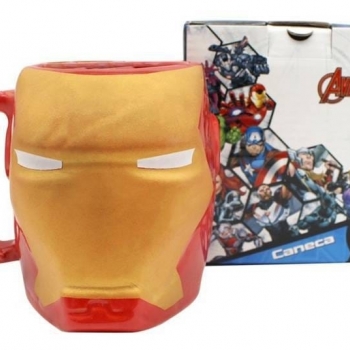 imagem Caneca 3D, 400 ml  Homem de Ferro 