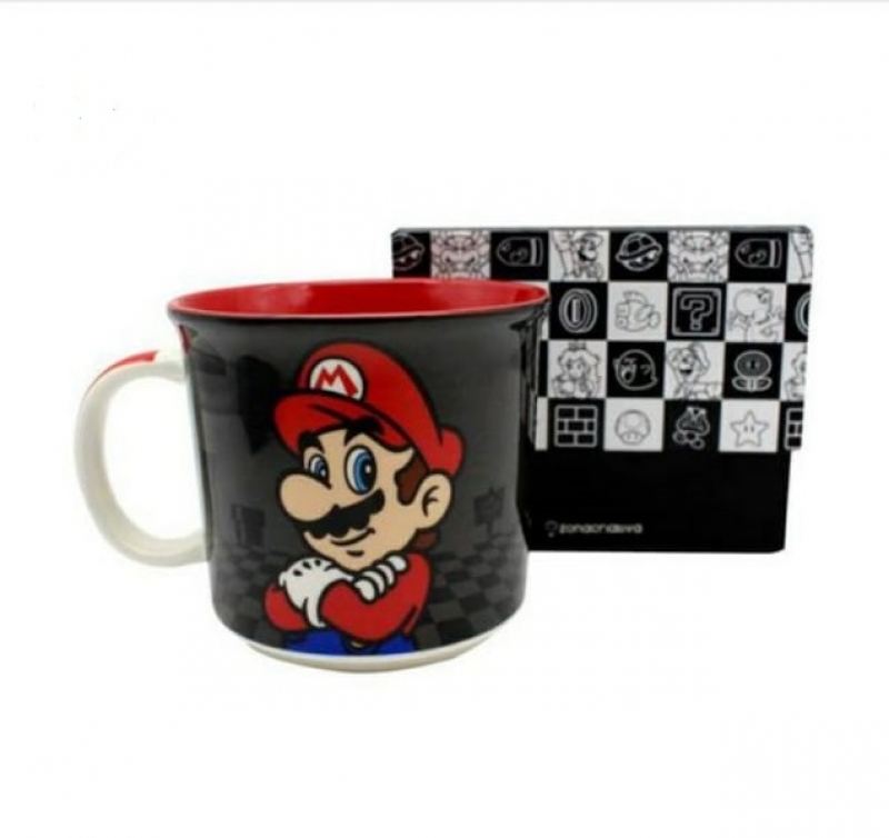 imagem Caneca Super Mario Xadrez 350ml 