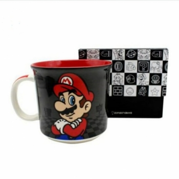 imagem Caneca Super Mario Xadrez 350ml 