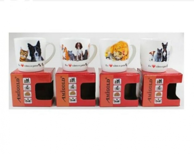 imagem Caneca cães e gatos  380ml