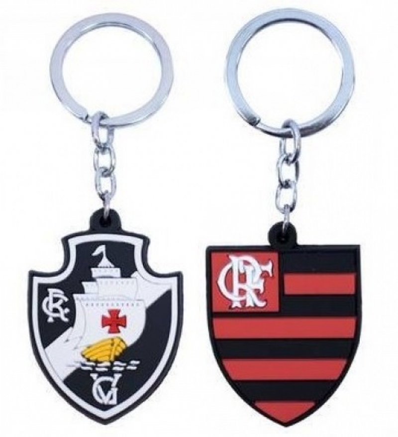 imagem Chaveiro emborrachado, clubes de futebol 