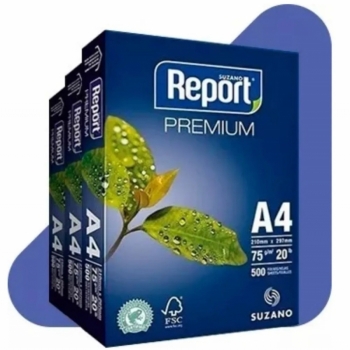 imagem PAPEL A4  Branco, 75g/m² 500 fls. REPORT 1 unidade e/ou Caixa grande contendo 10 unidades