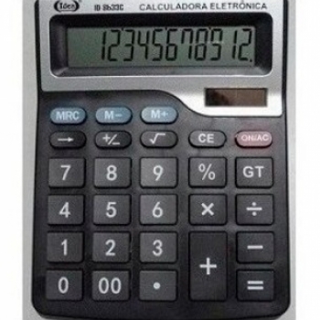 imagem CALCULADORA 8633 12 DP   19X15 cm  PC 