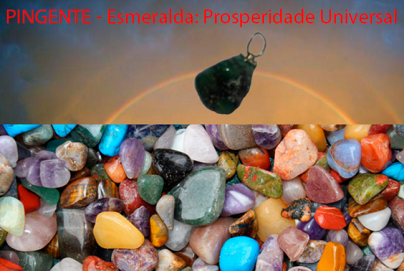 imagem PINGENTE - Esmeralda: Prosperidade Universal