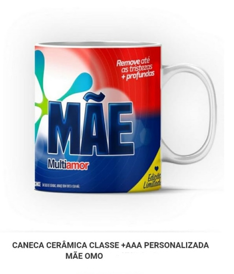 imagem CANECA DE CERÂMICA - MÃE OMO 