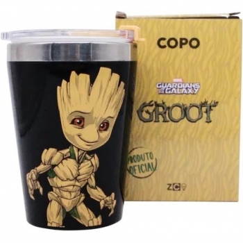 imagem Copo térmico Viagem Tom - Snap Marvel Comics Guardiões Da Galaxia GrootGuardiões Da Galaxia Groot