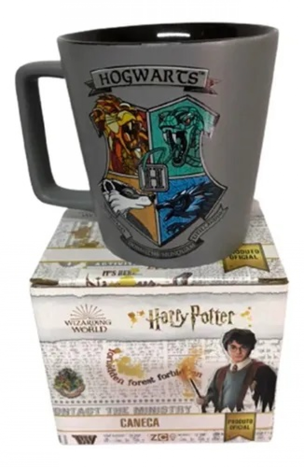 imagem Caneca Buck 400ml Cerâmica Hogwarts Harry Potter